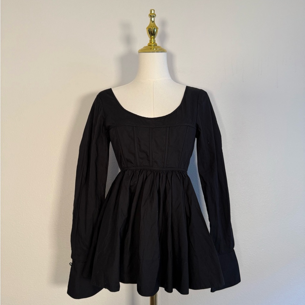 Cinq a Sept Arabella Black Peplum Bodice Top Women’s‎ Sz S NWOT